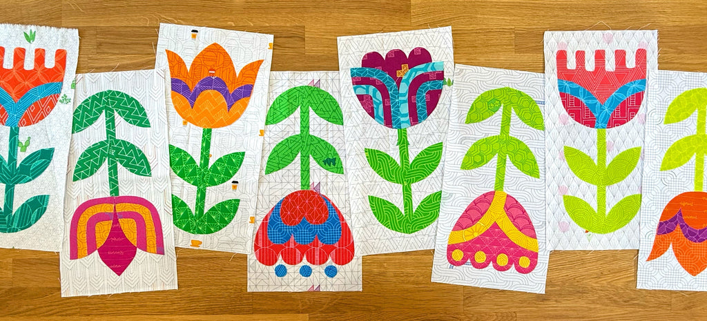 Introducing Tulip Terrace Quilt & Table Runner Pattern — Time to Bloom 🌷
