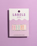 Cute Af! Woven Labels
