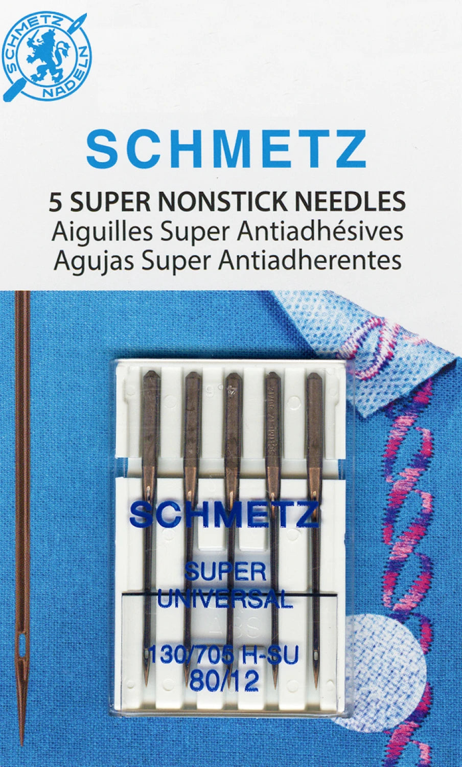 5 Schmetz Super Nonstick Needles