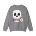 Skull with Rotary Cutter Crewneck Sweatshirt