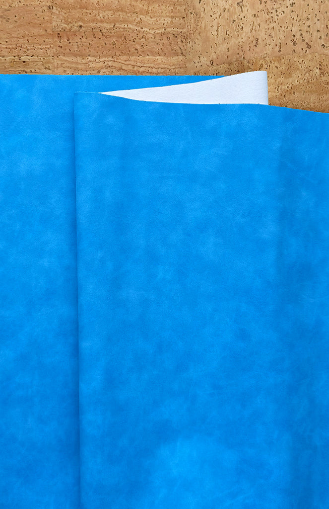 Aqua Suede Faux Leather