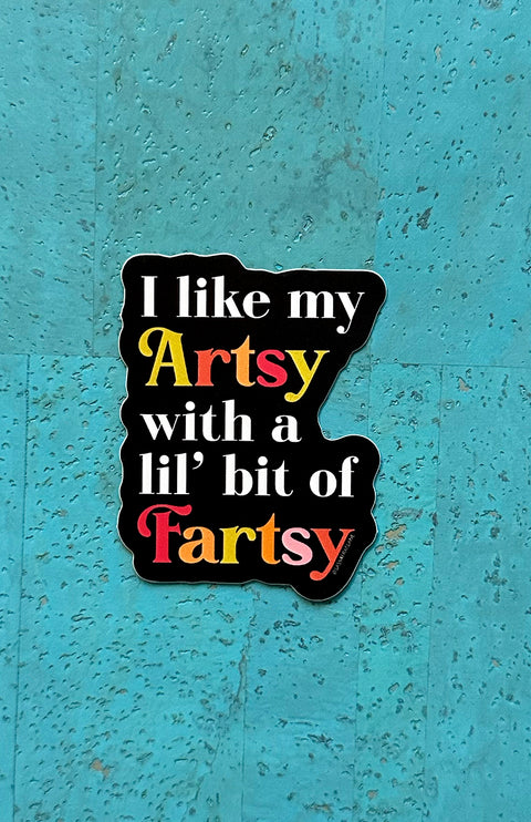 Artsy Fartsy Sticker