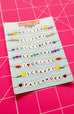 Friendship Bracelet Sticker Sheets