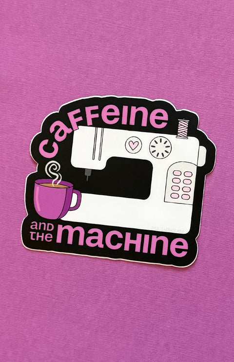 Caffeine & the Machine Sticker