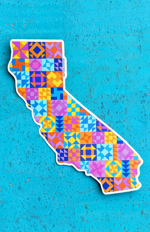 California State Quilt Sticker