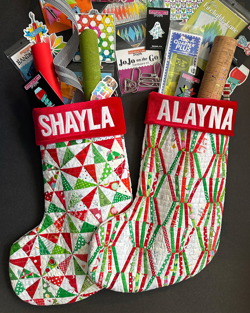 Mini Quilt Christmas Stocking Free PDF Tutorial