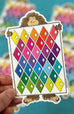 Diamond Alley Sasquatch Quilt Sticker