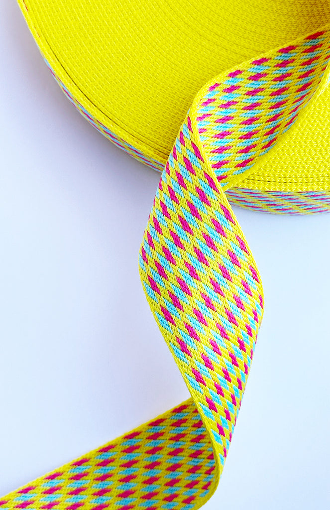 Yellow Spring Diamonds - 2in Handle Webbing