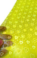Lemon-Lime Iridescent Neon Heart PVC Vinyl