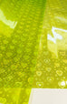 Lemon-Lime Iridescent Neon Heart PVC Vinyl