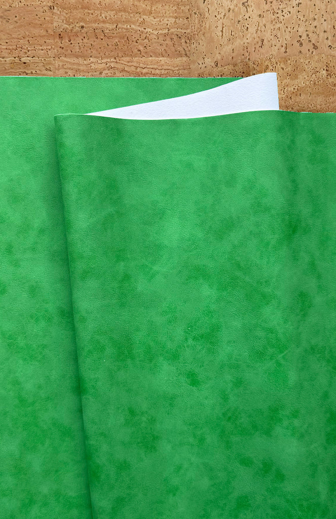 Green Suede Faux Leather