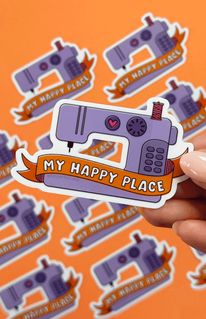 My Happy Place Sticker