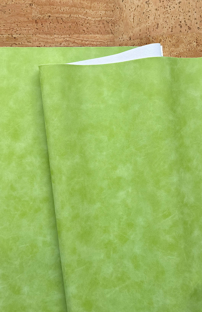 Lime Suede Faux Leather