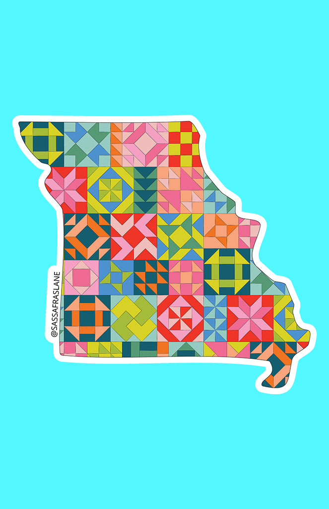 Missouri State Quilt Sticker