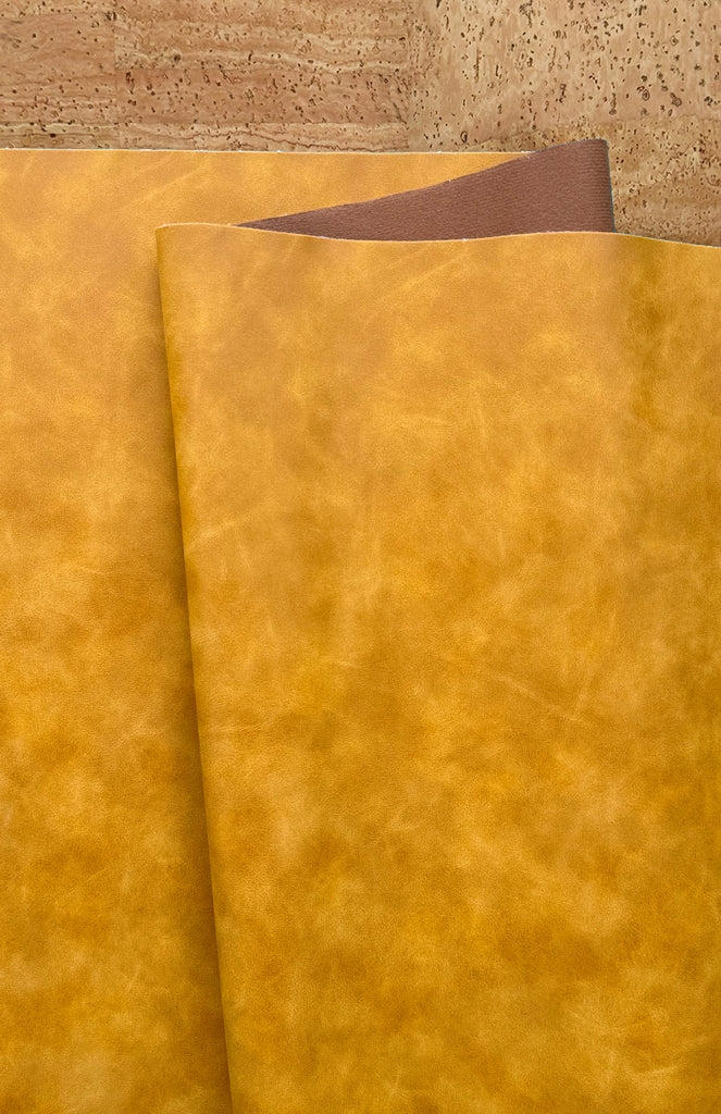 Mustard Suede Faux Leather