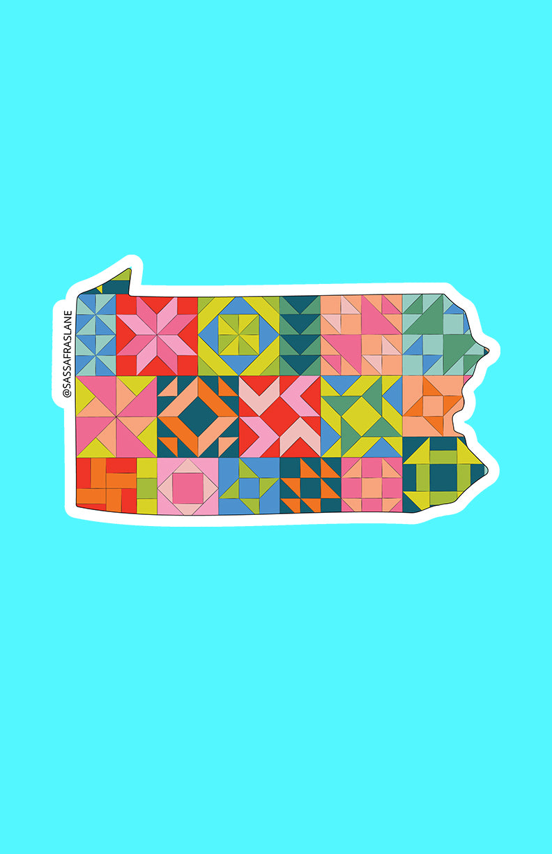 Pennsylvania State Quilt Sticker