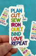 Plan, Cut, Sew Sticker