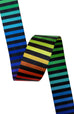 Black & Rainbow Stripe - 2in Handle Webbing