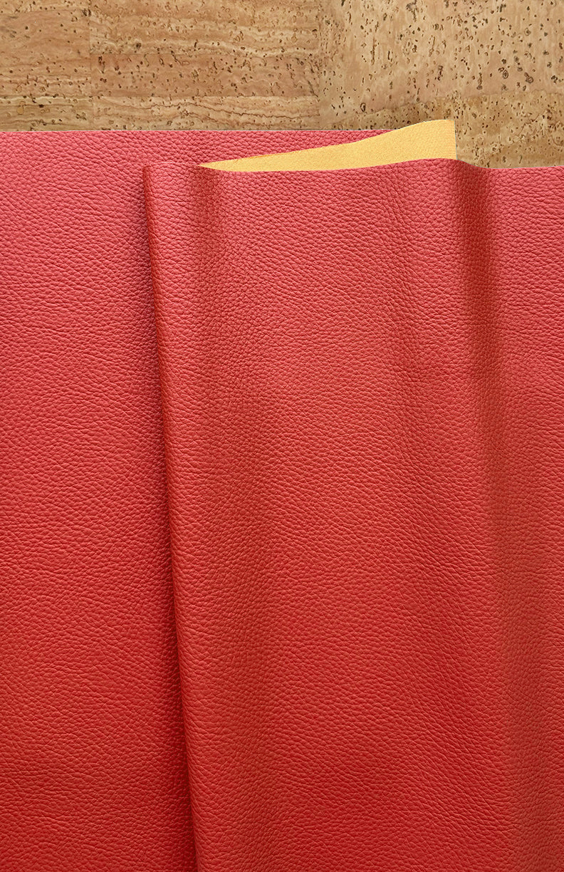 Rust Pebbled Faux Leather