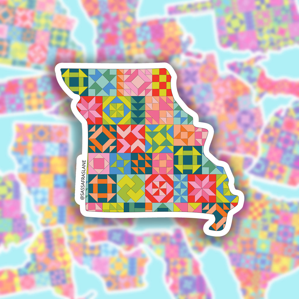 Missouri State Quilt Sticker