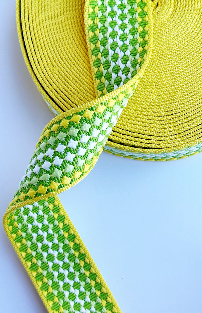 Lemon Lime Woven - 2in Handle Webbing