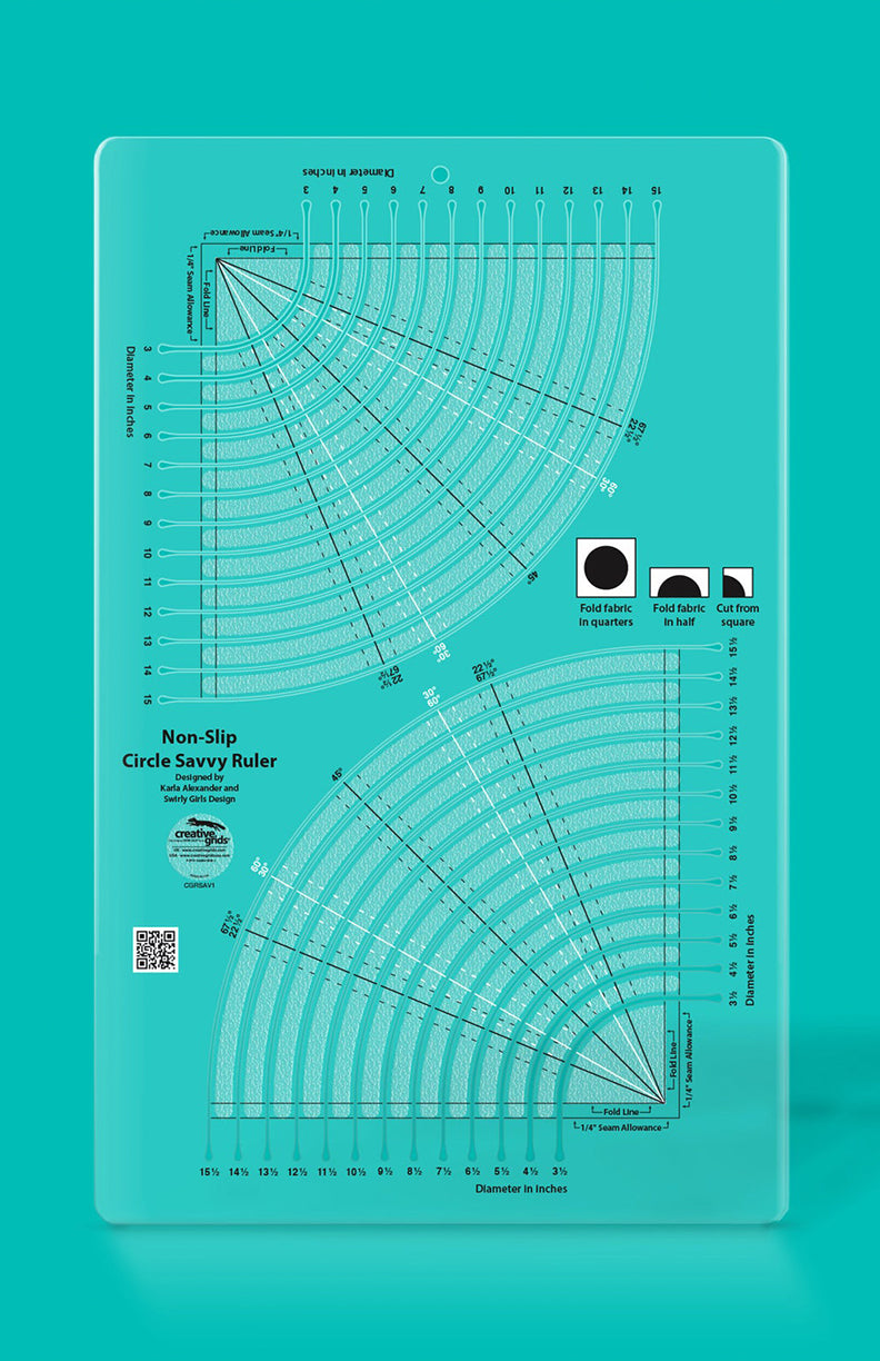 Circular Sparse Ruler Circle Savvy Curve Ruler – Sassafras Lane Designs