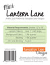 Mini Lantern Lane Quilt Pattern