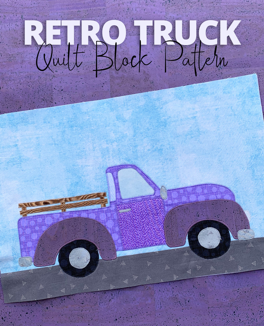 Retro Truck Quilt Block PDF Pattern