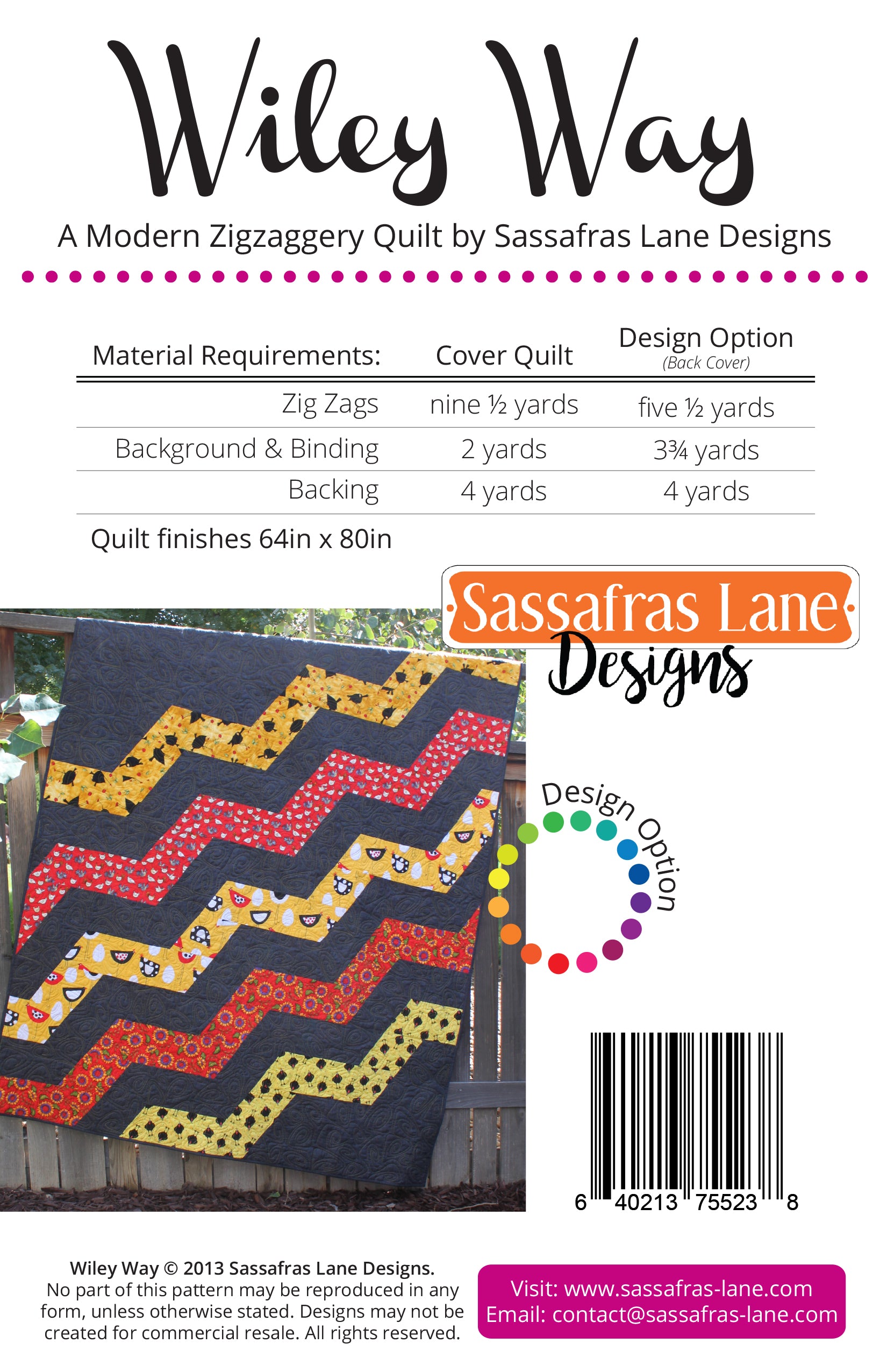 Wiley Way Quilt Pattern – Sassafras Lane Designs